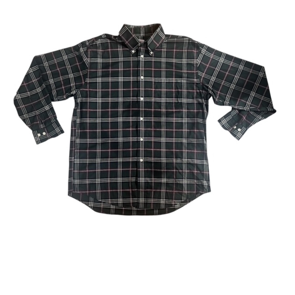 Brooks Brothers Mens Plaid Button Down Shirt- Non-iron, Madison Fit